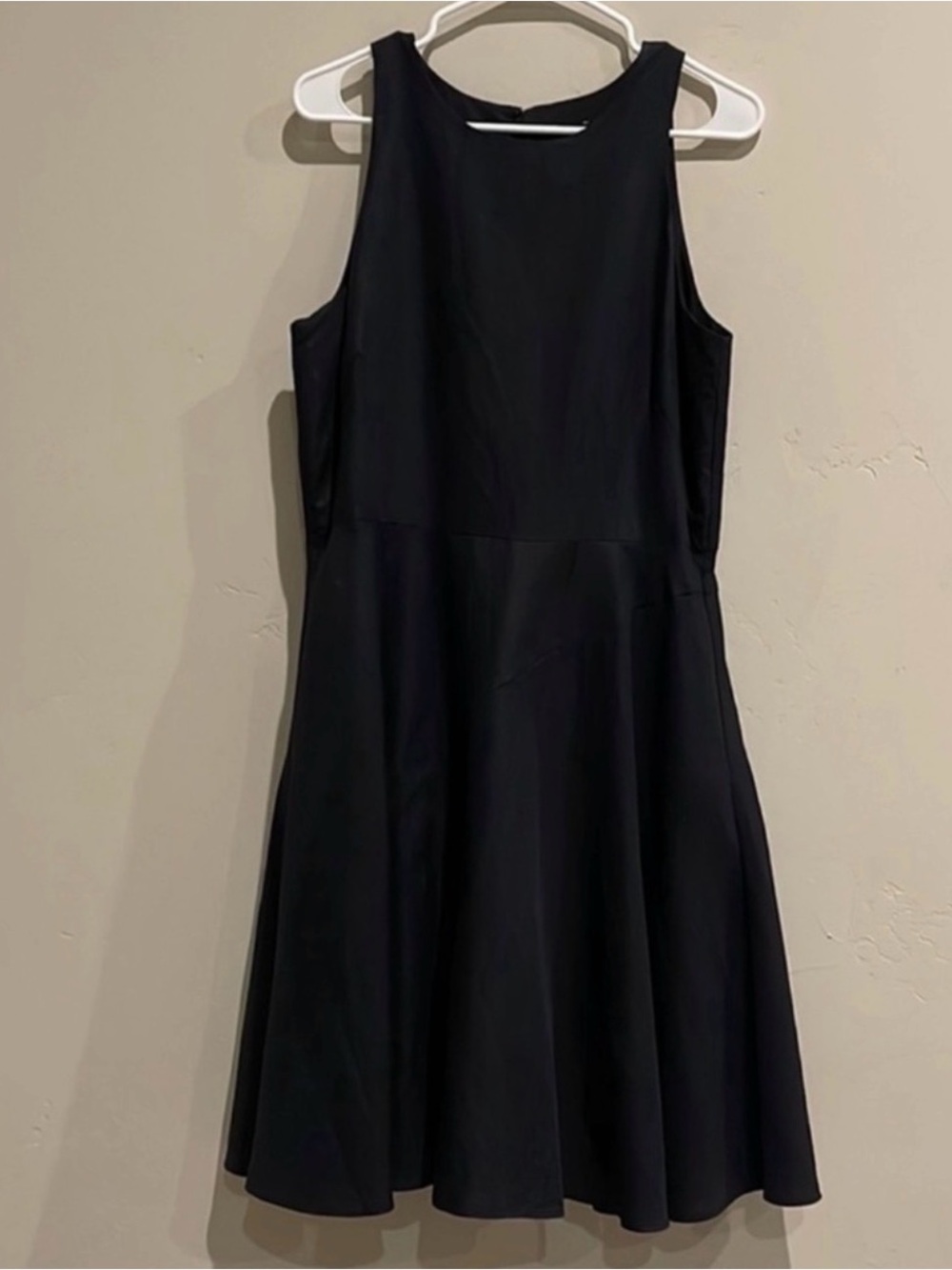 Vintage 90’s Minimal Ann Taylor Black Linen Dress s 10